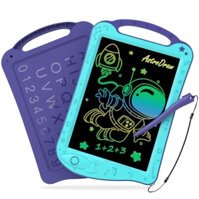 Abbildung von HOMESTEC AstroDraw Kinder Zeichentafeln, LCD Schreibtafel, Kinderspielzeug für 2 3 4 5 6 Jahre alte Jungen Mädchen Geschenke