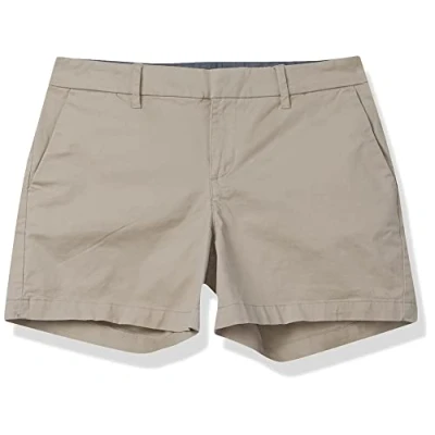 Abbildung von Tommy Hilfiger Damen 5&quot; Hollywood Chino Lässige Shorts, Khaki, 42 (5er Pack)