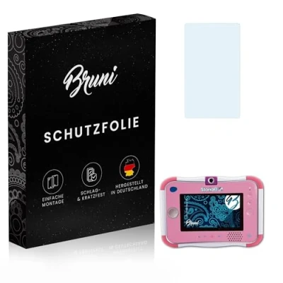 Abbildung von Bruni Schutzfolie kompatibel mit VTech Storio 3S Folie, glasklare Displayschutzfolie (2X)