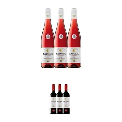 Abbildung von Torres Miguel Spanien NATUREO Alkoholfrei ROSE Wein 3 x 0,75 Liter + ROT
