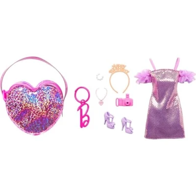 Abbildung von Barbie Puppenkleidung Birthday Outfit HJT45 Mattel Premium Mode Puppen Kleidung