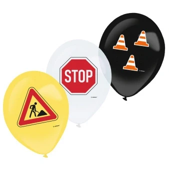 Abbildung von Bauballons 30cm 6 Stück