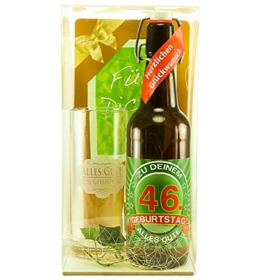 Abbildung von Bier Geschenk Geschenkset 46. Geburtstag