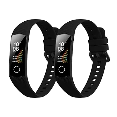 Abbildung von kwmobile Uhrenarmband 2x Sportarmband für HONOR Band 5 / 4, Armband TPU Silikon Set Fitnesstracker