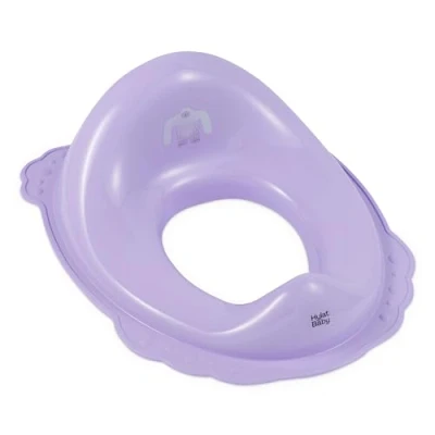 Abbildung von Hylat Baby Toilettensitz Kinder hilfreich beim Toilettentraining, für Mädchen und Jungen, solides Material, Antirutsch Gummi, Farbe:Lila, Motiv:Yeti, Marke:Hylat