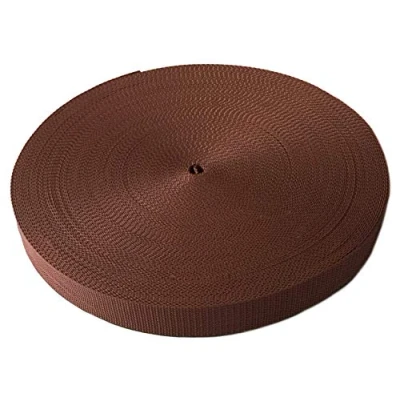 Abbildung von Schnoschi Gurtband Polypropylen 5 Meter lang viele Verschiedene Breiten und Farben 10mm 15mm 20mm 25mm 30mm 40mm 50 mm (kastanienbraun, 30 mm)