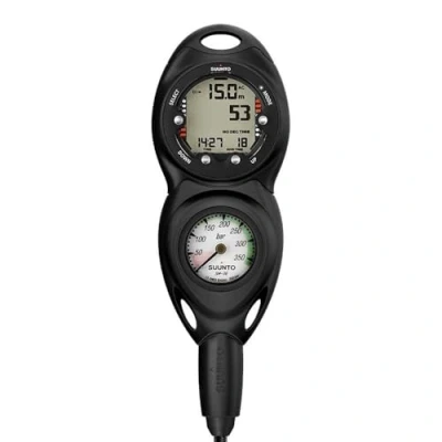 Abbildung von Suunto Dive Combo Konsole CB 2 IN LINE, 300 bar Druckmesser und Zoop Novo, black