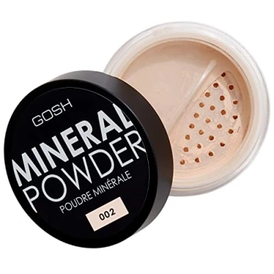 Abbildung von GOSH Mineral Powder, vegan I loses Fixierpuder mit Mineralien für alle Hauttypen mattierend &amp; langanhaltend einen makellosen Teint kein Maskeneffekt mittel bis hochdeckend 002 Ivory