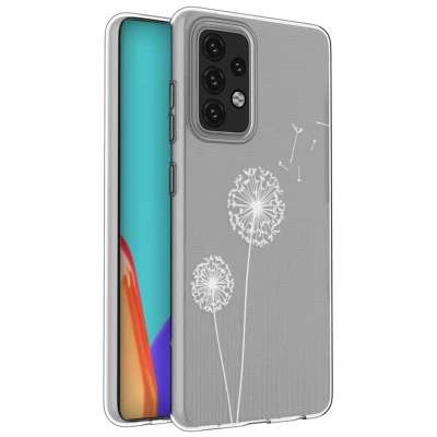 Abbildung von Samsung Galaxy A52 (4G) Hülle Silikon iMoshion Soft Case/Backcover Handyhülle Weiß Natur Design