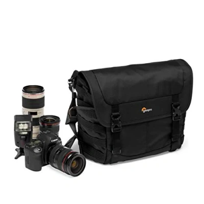 Abbildung von Lowepro ProTactic MG 160 AW II Umhängetasche für spiegellose/DSLR, QuickShelf Fachteiler Foto und persönliche Ausrüstung, z. B. Sony Apha9, LP37266 PWW