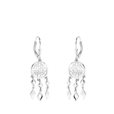 Abbildung von Sofia Milani Ornament Dreamcatcher Ohrringe, Damen, Größe: One Size, Silver
