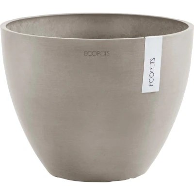 Abbildung von Ecopots Antwerpen konisch 40 cm taupe Pflanze/Blumentopf