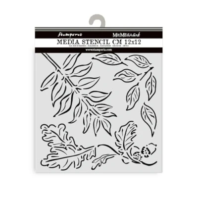 Abbildung von Stamperia Thick Stencils for Scrapbooks, Albums, Cards, Bullet Journalling, and More, Flexible Material, Easy to Clean, Perfect Crafts Gifting (Favourites Refresh, Acorns)