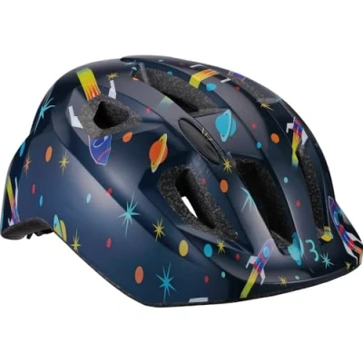 Abbildung von BBB Unisex Jugend Hero Kids Fahrradhelm Kinder Jungen M dchen Fahrrad Sicherheitshelm Reflektierend Insektennet, Astronaut, S (46 54cm) EU