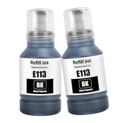 Abbildung von LAIPENG 113 Tinte Kompatibel mit Epson für Ecotank ET 16150 16600 16650 16680 5150 5160 5170 5800 5850 5880 Pro 15000 Drucker (BK*2)