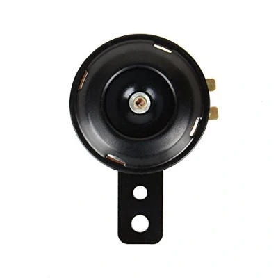 Abbildung von 12 V laute Motorradhupe, Universal 1,5 A 105 dB Motorradhupe wasserdichte Lufthupe Warnalarm schwarz für Roller Moped Dirt Bike ATV Motorrad