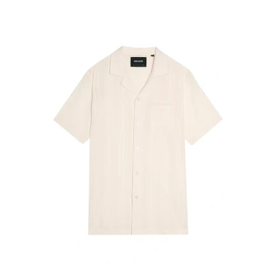 Abbildung von Lyle &amp; Scott Resort Hemd mit Broderie Muster Beige