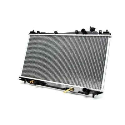 Abbildung von THERMOTEC D74004TT Kühler, Motorkühlung Aluminium 658 16 Schalt /optional Automatikgetriebe Kühlrippen gelötet HONDA: CIVIC 7 Hatchback, Coupe