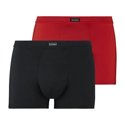Abbildung von Bruno Banani 2ER PACK Micro Panties, Herren, Größe: Medium, Rot schwarz