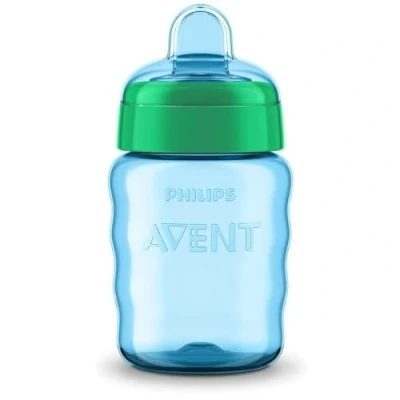 Abbildung von Philips Avent SCF553/05 Trinklernbecher für Kinder, auslaufsicher, BPA frei, 9 Monate, 260 ml, grün und blau, 1 Stück (1er Pack)