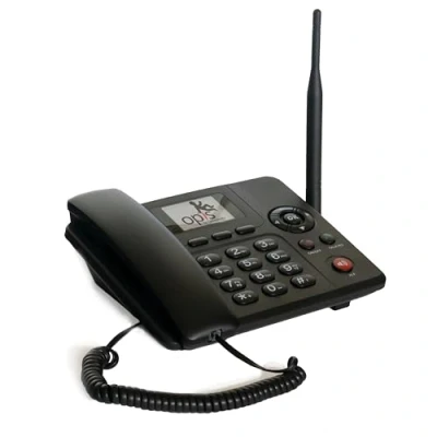Abbildung von Opis Technology Purofon Mobile 4G (EU Version): GSM Tischtelefon mit SIM Karte/Seniorenhandy Ersatz/Seniorentelefon/SIM (alle Netze, 0GB Speicher) in schwarz