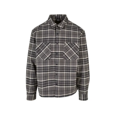 Abbildung von Urban Classics Hemd, Herren, Größe: Medium, Grey black