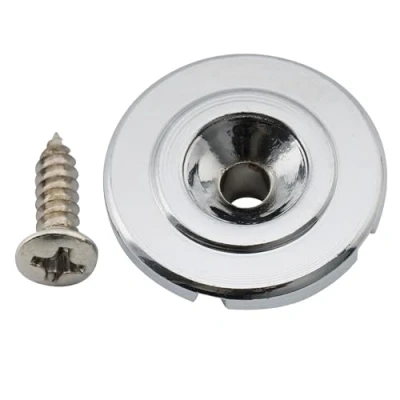 Abbildung von Musiclily Pro Stahl Vintage Rund Saitenniederhalter Bass String Guide für Jazz Bass/Precision E Bass, Chrom
