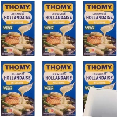 Abbildung von Thomy Les Sauce Hollandaise mit Zitrone 6er Pack (6x250ml Packung) + usy Block