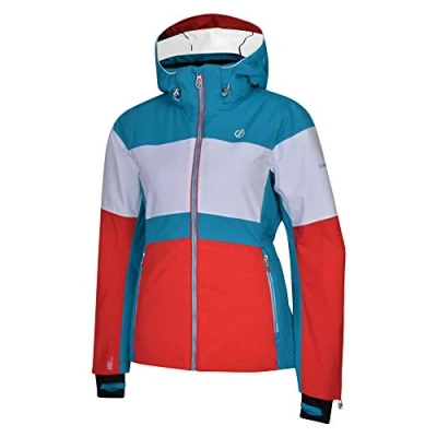 Abbildung von Regatta Damen Avowal wasserdichte und atmungsaktive High Loft Isolierte technische Ski Snowboardjacke mit abnehmbarem Schneefang Draht Schirmmütze Jacken, Lollipop/Weiß, 44