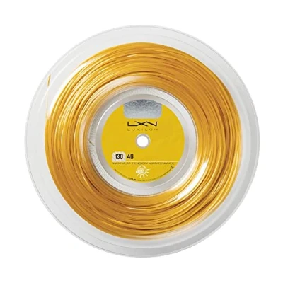Abbildung von Wilson Big Banger Luxilon Unisex Tennissaite 4G, gold, 200 Meter Rolle, 1,30 mm, WRZ990142