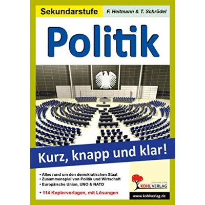Abbildung von Politik Grundwissen kurz, knapp und klar!: 114 Kopiervorlagen, mit Lösungen!