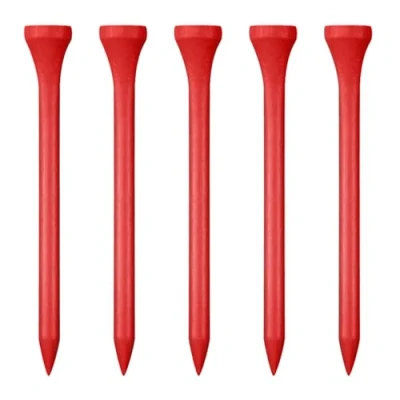 Abbildung von Zivisk Golf Tees Holz 100 Stück 83mm Bambus (Rot)