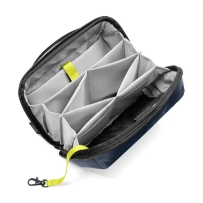 Abbildung von tomtoc Kabel Organizer Tasche Kabeltasche, Elektronik Tech Pouch Laptop Zubehörtasche, Cable Bag Case für Ladekabel, Festplatte, MacBook Adapter, Ladegerät, PowerBank, SD Karten, Blau