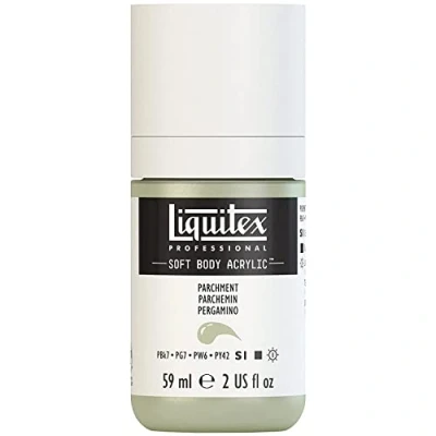 Abbildung von Liquitex 1959436 Professional Acrylfarbe Soft Body Künstlerfarbe in cremiger deckender Konsistenz, hohe Pigmentierung, lichtecht &amp; alterungsbeständig, 59ml Flasche Pergament