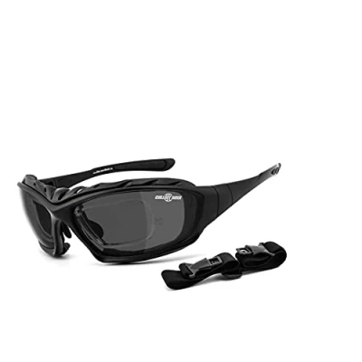 Abbildung von Sportbrille CHILLOUT RIDER® smoke viele Extras. inkl. Verglasungsclip