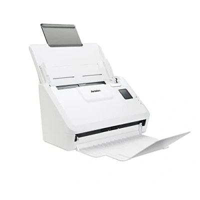 Abbildung von Avision AD340GN A4 Duplex Dokumentenscanner 40ppm/80ipm50 Seiten ADF USB 3.2 EthernetScannt bis zu 600 cm Lange Dokumente ISIS Treiber, Twain, Weiss