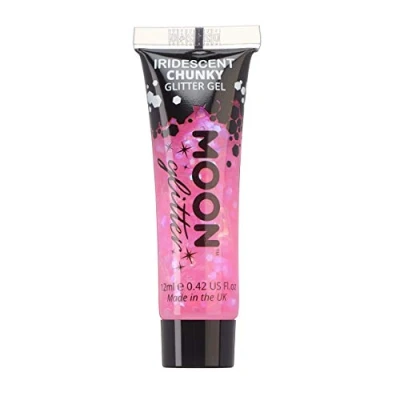 Abbildung von Schillerndes Glitter Gel von Moon 12ml Rosa Glitzer Gesichtsfarbe