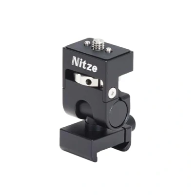 Abbildung von Nitze NATO Kamera Monitor Mount, Monitorhalterung mit Klemme zu 1/4&quot; Aufnahmebolzen, Feldmonitorhalterung Unterstützt 360 Drehbar und 180 Neigbar für 5&quot; 7&quot; N54 G2