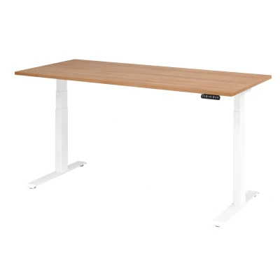 Abbildung von Hammerbacher Schreibtisch XDKB19 Nussbaum/Weiß