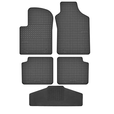 Abbildung von Fußmatten Vorne, Hinten + Tunnel Matte 5er Set für Ford Ka 2 2008 2016 RU8 Gummi Gumimatten