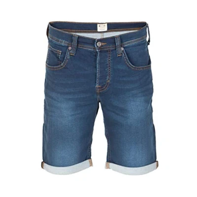 Abbildung von MUSTANG Jeans Shorts Herren Stretch Kurz Regular Fit Chicago Real X Kurze Hosen Sommer Denim Einfarbig Blau w38, Größe:W 38, Farbe:Denim Mid Blue (682)