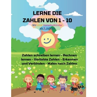 Abbildung von Zahlen &amp; Rechnen lernen von 1 10, Vorschulkinder: Spielerisch lernen, (Verliebte Zahlen) Vorbereitung für die 1. Klasse