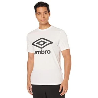 Abbildung von Umbro Herren Fw Large Logo Cotton Tee T Shirt, Weiß (Brilliant White 13v), X