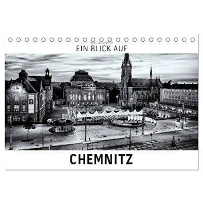 Abbildung von Ein Blick auf Chemnitz (Tischkalender 2025 DIN A5 quer), CALVENDO Monatskalender