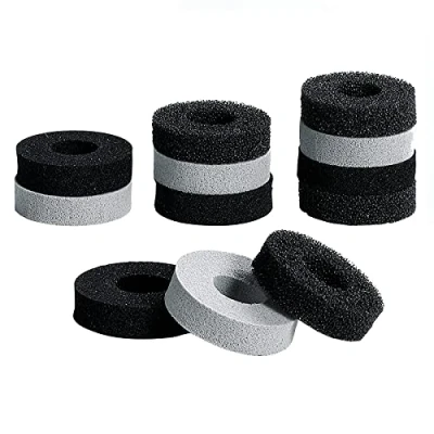 Abbildung von TiMOVO Assist Ringe, 12 Pack Thumbstick Stoßdämpfer Zubehör Kompatibel mit Playstation Portal/Playstation 5(PS5)/Steam Deck/Xbox One/Switch/Switch Pro Controller, 3 Verschiedene Stärken, Schwarz/Grau