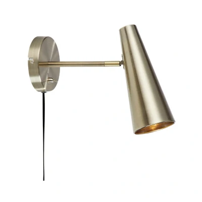Abbildung von Wandspot Peak, einflammig, messing antik
