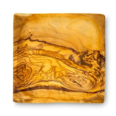 Abbildung von Holzschale Olivenholz ca. 12x12cm Schale Holz Dekoschale Natur Unikat Tischdeko Brotschale Snackschale