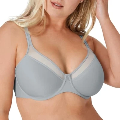 Abbildung von Bali Damen One Smooth U Ultra Light, Bügel T Shirt, wandelbare Träger BH, Durchsichtig, Kristallgrau, 75D