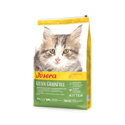 Abbildung von JOSERA Kitten grainfree (1 x 10 kg) Premium Trockenfutter für heranwachsende Katzen sowie Mütter in der Säugezeit Geflügel &amp; Lachsöl getreidefrei Katzenfutter 1er Pack