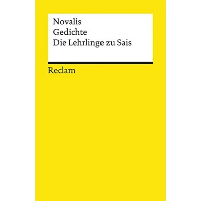 Abbildung von Gedichte. Die Lehrlinge zu Sais (Reclams Universal Bibliothek)